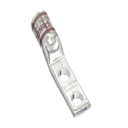 Panduit LCDXN2-14A-E Pan-Lug™ Compression Lug, Flex, Tin Plt Copper, Two .25" Stud, PK20