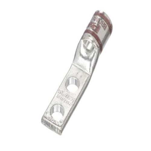 Panduit LCDXN2-14A-E Pan-Lug™ Compression Lug, Flex, Tin Plt Copper, Two .25" Stud, PK20