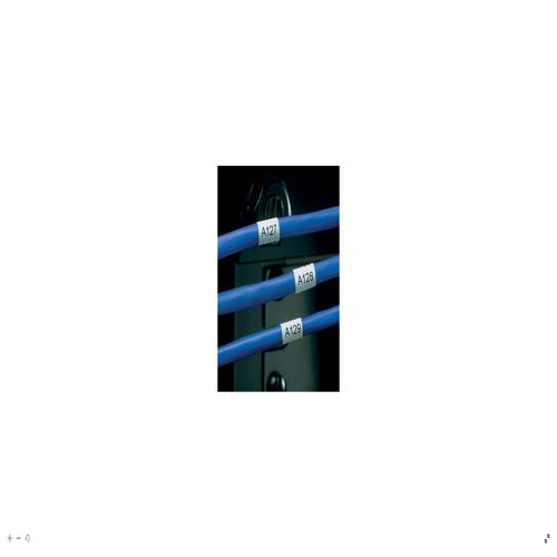 Panduit N100X075CBT Non-Laminating Label, Vinyl Cloth, White, TT, 0.75"x1", PK10000