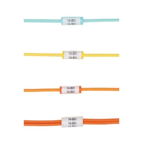 Panduit LabelCore™ NWSLC-2Y Identification Sleeve, Flexible PVC, Yellow, 1"x1.25", PK100