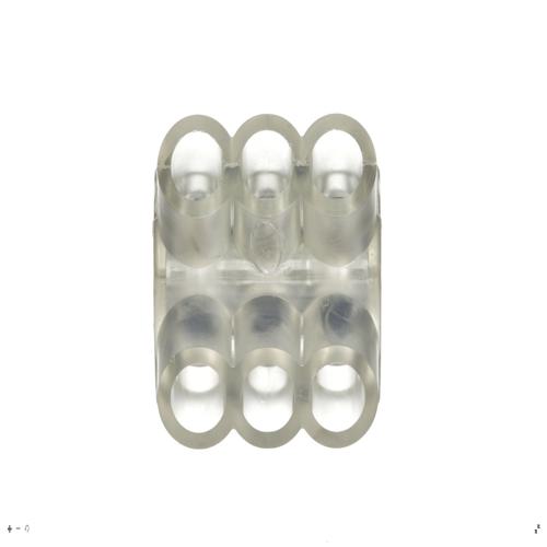 Panduit PCSB2/0-3-6 Pan-Lug™ Multi-Tap Mech Con, Double Sided, Aluminum / Clear PVC, PK6