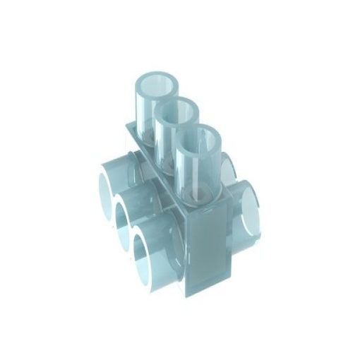 Panduit PCSB250-3-6Y Pan-Lug™ Multi-Tap Mech Con, Double Sided, Tin Plt Al, PK6
