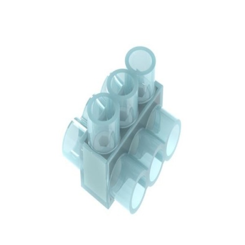 Panduit PCSB250-3-6Y Pan-Lug™ Multi-Tap Mech Con, Double Sided, Tin Plt Al, PK6