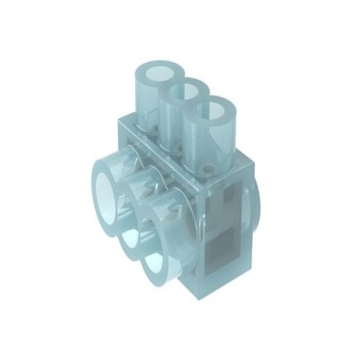 Panduit PCSB4-3S-12Y Pan-Lug™ Multi-Tap Mech Con, Single Sided, Tin Plt Al, PK12