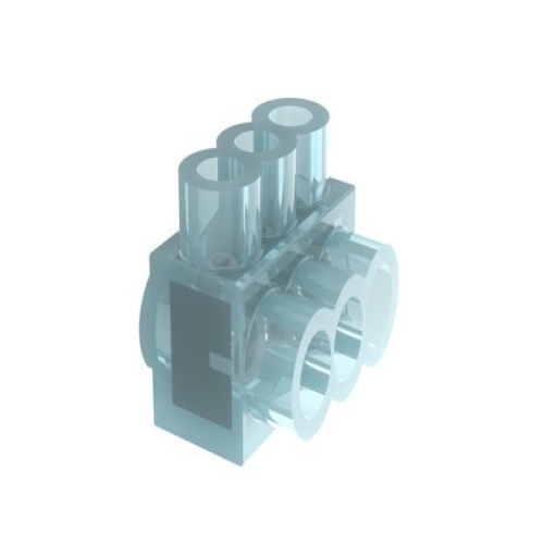 Panduit PCSB4-3S-12Y Pan-Lug™ Multi-Tap Mech Con, Single Sided, Tin Plt Al, PK12