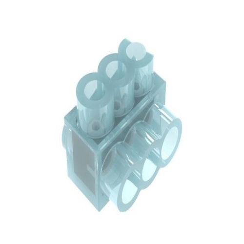 Panduit PCSB4-3S-12Y Pan-Lug™ Multi-Tap Mech Con, Single Sided, Tin Plt Al, PK12