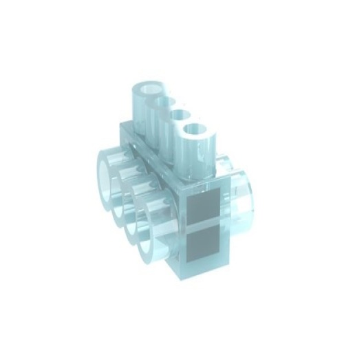 Panduit PCSB4-4-6Y Pan-Lug™ Multi-Tap Mech Con, Double Sided, 4, Tin Plt Al, PK6