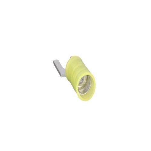 Panduit PN10-10F-L Pan-Term® Fork Terminal, Yellow, Nylon, 10-12 AWG, #10 Stud, PK50