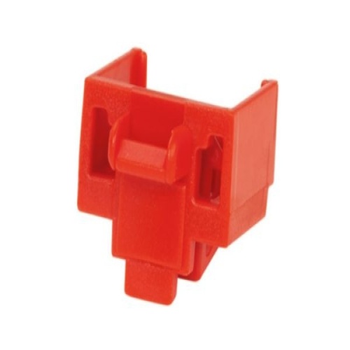 Panduit PSL-DCJB-C RJ45 Jack Module Block-Out Device, Red, 100/Pkg