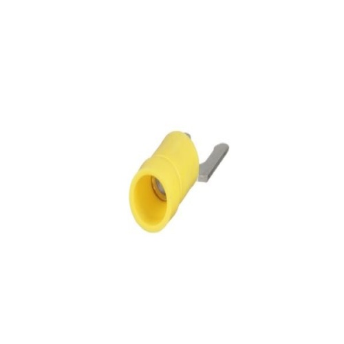 Panduit PV10-10LF-L Pan-Term® Fork Terminal, Yellow, Vinyl, 10-12 AWG, #10 Stud, PK50