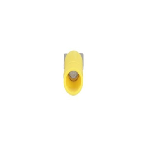 Panduit PV10-6F-L Pan-Term® Fork Terminal, Yellow, Vinyl, 10-14 AWG, #6 Stud, PK50
