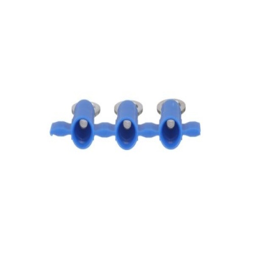 Panduit PV14-6RB-3K Reel Smart™ Ring Terminal, Blue, Vinyl, 14-16 AWG, #6 Stud, PK3000