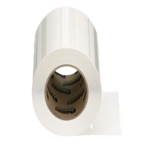 Panduit Turn-Tell® R100X150V1T Turn-Tell, Vinyl, White, 2500 Lbls, TT, 1.5"x1", 0.5"