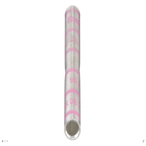 Panduit SCL1/0-X Pan-Lug™ Compression Splice, Long, 1/0, Tin-Plated Copper, PK10 - Stud - 1/0 AWG