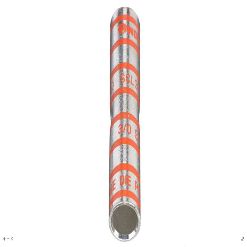 Panduit SCL3/0-X Pan-Lug™ Compression Splice, Long, 3/0, Tin-Plated Copper, PK10 - Stud - 3/0 AWG