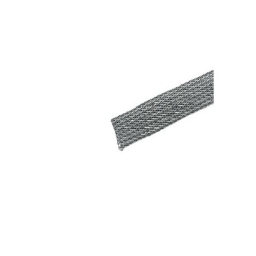 Panduit SE25P-MR8 SE25P-MR8 Braided Sleeving, Gray, PET, 0.125" Min Dia., 0.25" Nom Dia., PK1