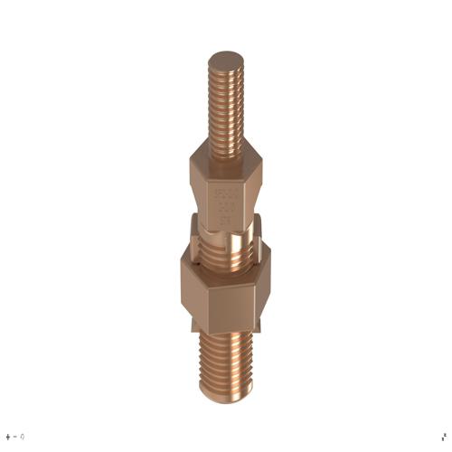 Panduit StructuredGround™ SP2-2/0-Q Grd Con-Service Post, Male Stud, Two-Conductors, 2/0