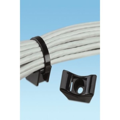 Panduit TMEH-S8-X0 Cable Tie Mount - Black 
