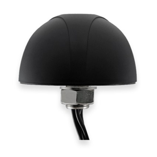 Peplink ACW-854 Dome Antenna Threaded Bolt - Black - 3m Cables - 1 LTE (SMA M) - 1 GPS (SMA M)