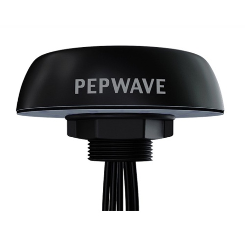 Peplink ANT-MB-40G-S-B-6 MIMO Antenna Threaded Bolt-Black-IP68-6' Cables-4 LTE (SMA M)-1 GPS (SMA M)