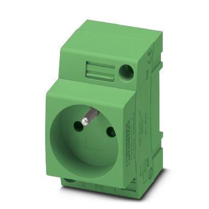 Phoenix Contact 0804017 EO-E/UT/SH/GN green ,CuZn37,PA Socket