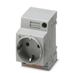 Phoenix Contact 0804040 EO-CF/PT/LED gray ,CuZn37,PA Socket