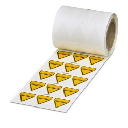 Phoenix Contact 0830451 Warning label unprinted adhesive, Color: yellow/black