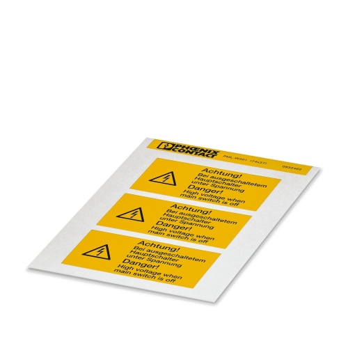 Phoenix Contact 0830462 Warning label PML-W301 (74X37)