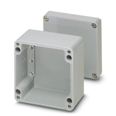 Phoenix Contact 0899348 E PE A 120X122X91 squirrell grey RAL 7000 ,Polyester fiberglass reinforced,Chloroprene Junction box