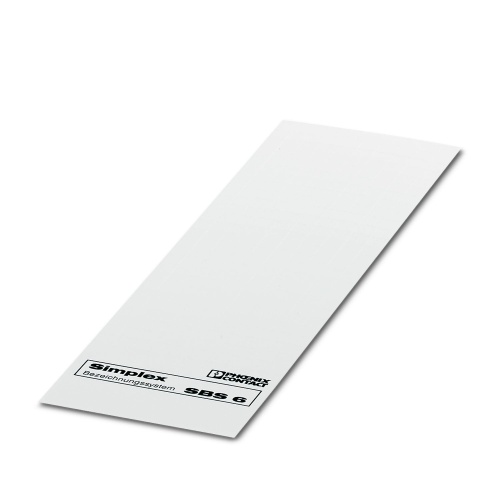 Phoenix Contact 1007222 Marker card SBS 6:UNBEDRUCKT