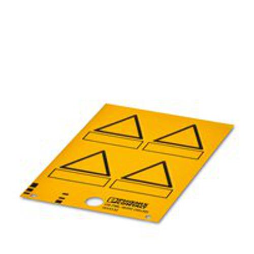 Phoenix Contact 1014132 Warning label unprinted adhesive, Color: yellow/black