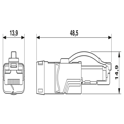 Phoenix Contact 1038740 Network cable NBC-M12FSD/ 2,0-93C/R4AC