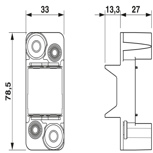 Phoenix Contact 1051224 Docking frame HC-M-B06-DOCK-B