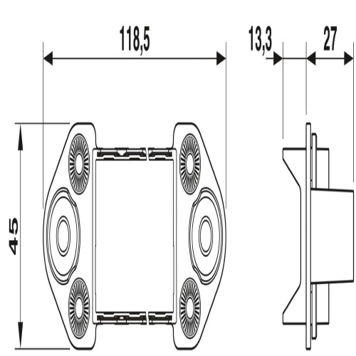 Phoenix Contact 1051226 Docking frame HC-M-B16-DOCK-B