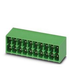 Phoenix Contact 1053809 PCB Header, 160 V,  8 Amp, Color: Green