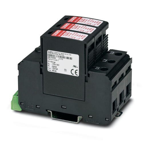 Phoenix Contact 1075896 Type 1 surge protection device VAL-US-277/80/3+0-FM