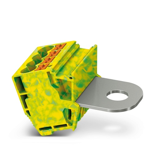 Phoenix Contact 1083238 Pick-off terminal block AGK PT 4X6/M10 GNYE