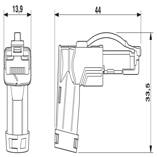 Phoenix Contact 1190658 Patch cable NBC-R4ACR/5,0-93K/R4ACR