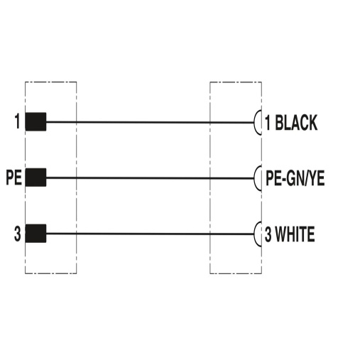 Phoenix Contact 1291416 Power cable SAC-3P-M12MSS/ 2,0-U60/FSS PE