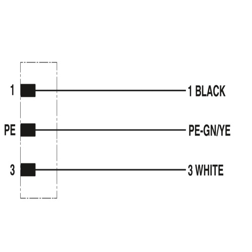 Phoenix Contact 1291425 Power cable SAC-3P- 5,0-U60/M12FSS PE