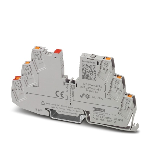 Phoenix Contact 1388391 Electronic circuit breaker PTCB E1 24DC/1-8A NO2