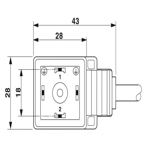 Phoenix Contact 1400588 Sensor/actuator cable SAC-3P-3,0-PUR/A-1L-R