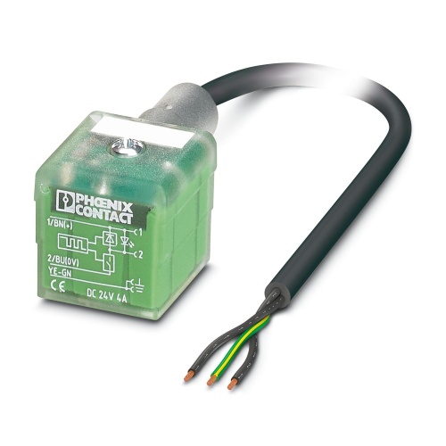 Phoenix Contact 1400827 Sensor/actuator cable SAC-3P- 1,5-PUR/A-1L-R-ES 4A