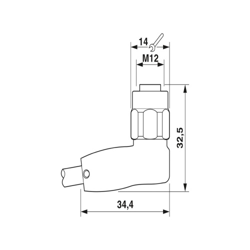 Phoenix Contact 1403963 Sensor/actuator cable SAC-4P-10,0-600/M12FR HD