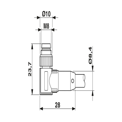 Phoenix Contact 1406008 Sensor/actuator cable SAC-4P-M8MR/1,5-542/M8FS SH BK