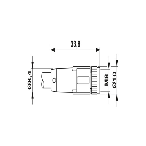 Phoenix Contact 1406008 Sensor/actuator cable SAC-4P-M8MR/1,5-542/M8FS SH BK