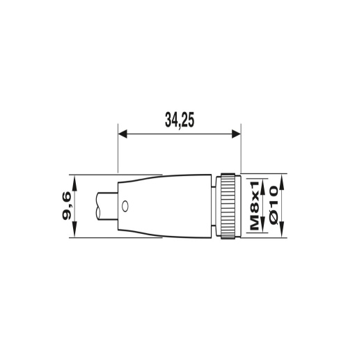 Phoenix Contact 1406492 Sensor/actuator cable SAC-3P-M 8MS/ 1,5-600/M 8FS FB