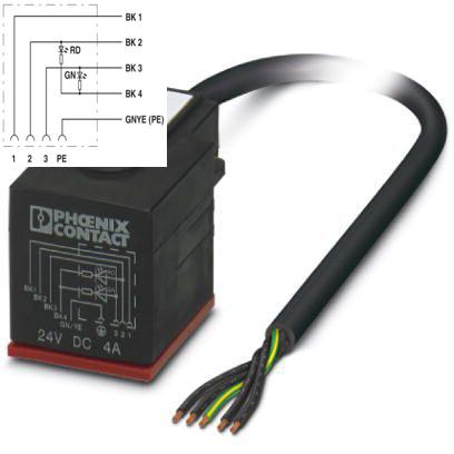 Phoenix Contact 1407291 Sensor/actuator cable SAC-5P- 1,5-PUO/AD-2L OD