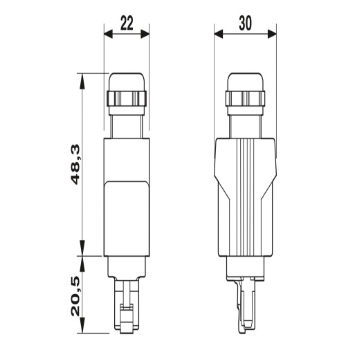 Phoenix Contact 1407544 Network cable NBC-M12FSD/ 1,0-93B/R4RC