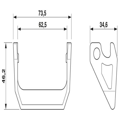 Phoenix Contact 1407697 Housing brackets HC-B06-SL-PLBK